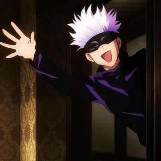 🎭 Satoru Gojo Jujutsu Kaisen Anime, Gojo, Satoru, Jujutsu Kaisen, Personagem, Onda telegram sticker