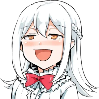 🤤 Аниме, Мультфильм, Персонаж, Мем, Иллюстрация telegram sticker