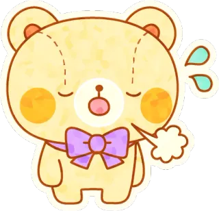 😩 beruang, lucu, kawaii, stiker, kartun, binatang, boneka beruang telegram sticker