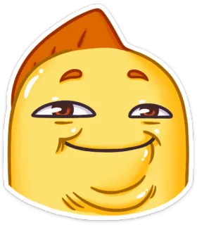 😊 Emoji, Rosto, Sorriso, Desenho animado, Expressão telegram sticker