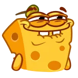 😏 queso, dibujos animados, gracioso, meme, bob esponja telegram sticker