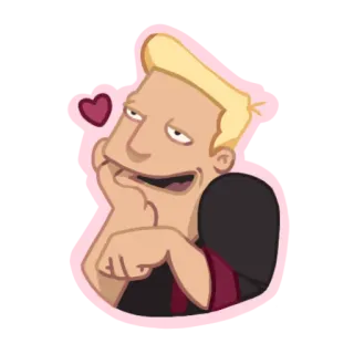 😍 desenho animado, amor, coração, personagem, adesivo telegram sticker