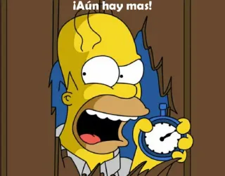 Voy al rato @SimpsonsGrupo telegram stickers