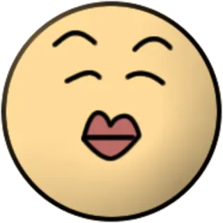 😘 이모지, 키스, 얼굴, 감정, 스티커 telegram sticker