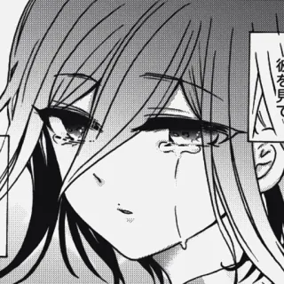 🏁 彼を見て Anime, Manga, Mädchen, weinend, traurig, Tränen whatsapp sticker