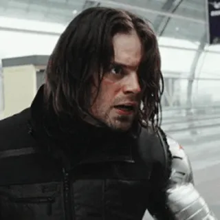 😐 Bucky Barnes зимний солдат, marvel, мстители, супергерой, киноперсонаж, боевик telegram sticker