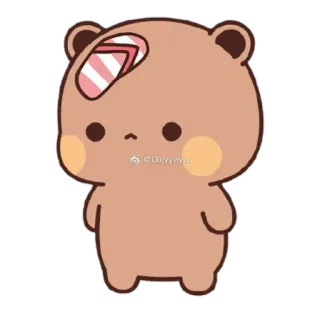 🎐 @Dojyyaya oso, triste, dibujos animados, lindo, kawaii, venda whatsapp sticker