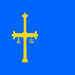 ☦️ Asturien, Flagge, Cruz de la Victoria, Spanien whatsapp sticker