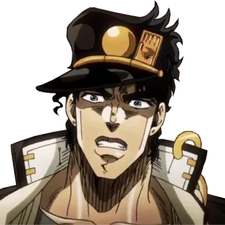 😱 Jotaro Kujo JoJo's Bizarre Adventure Anime, Jotaro, JoJo's Bizarre Adventure, Personage, Sticker telegram sticker