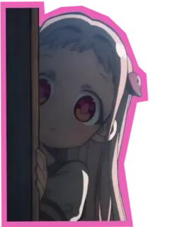 😍 Yashiro Nene Toilet-bound Hanako-kun anime, girl, Yashiro Nene, cute, pink, Toilet-bound Hanako-kun whatsapp sticker