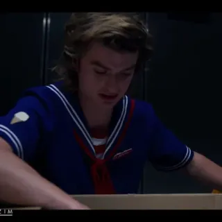 ♠️ Steve Harrington Stranger Things Steve Harrington, Stranger Things, Netflix, Eis, Matrosenanzug whatsapp sticker