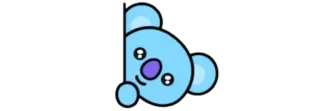 🧸 KOYA BT21, KOYA, sticker, cartoon telegram sticker