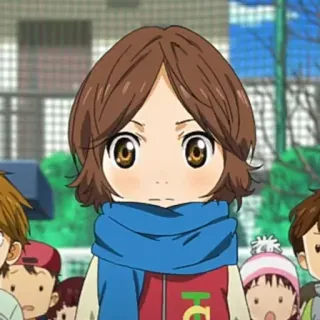 ✨ anime, child, scarf, cartoon, cute telegram sticker