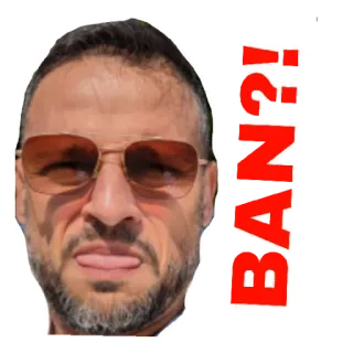 🤬 BAN?!! telegram sticker