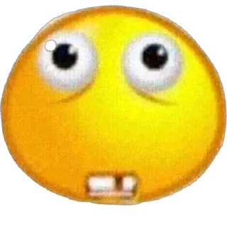 🫥 emoji, funny, cartoon, sticker telegram sticker