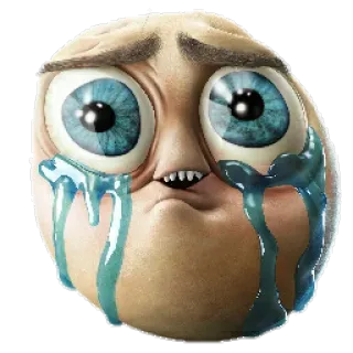 😢 ミーム, 泣く, 感情的, ネット文化, 面白い telegram sticker