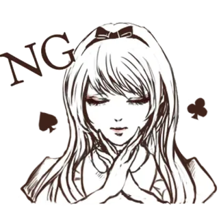❌ NG anime, girl, manga, drawing, portrait telegram sticker