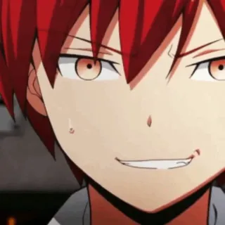 🎈 Karma Akabane Assassination Classroom Anime, Personagem, Karma, Akabane, Assassination Classroom whatsapp sticker