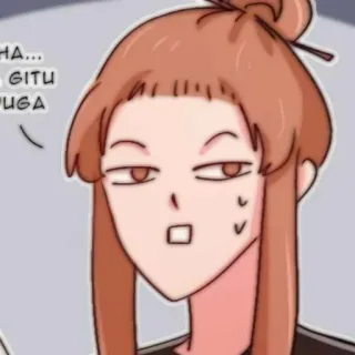 🎈 HA... A GITU JUGA Frau, Ausdruck, Cartoon, Figur, Mädchen whatsapp sticker