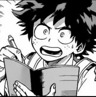 ✍ Izuku Midoriya My Hero Academia Anime, Manga, My Hero Academia, Izuku Midoriya, Deku whatsapp sticker
