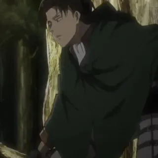 🗿 Levi Ackerman Attack on Titan Anime, Manga, Atak Tytanów, Levi, AoT telegram sticker