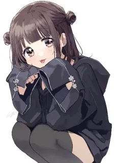 ♥ anime, girl, cute, manga, kawaii telegram sticker
