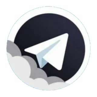 🖤 종이비행기, 전보, 구름, 로고, 메시지 앱 whatsapp sticker