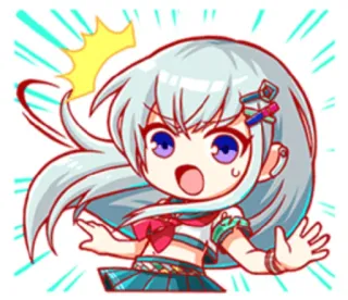 😱 Owo Anime, Chibi, Kawaii, Surpris, Dessin animé telegram sticker