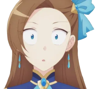 ❤️ anime, cartoon, vrouw, personage, gezichtsuitdrukking, verrassing whatsapp sticker