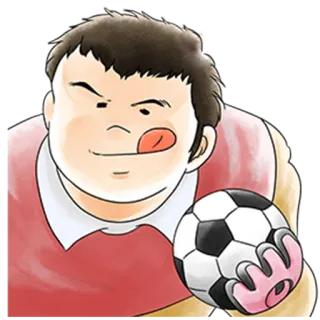 😋 calcio, carino, sport, goffo, buffo telegram sticker