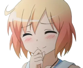 😄 anime, girl, cute, cartoon, smiling, happy telegram sticker