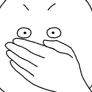 🤭 faccia, shock, bocca, espressione, mano, silenzio, sorpresa telegram sticker