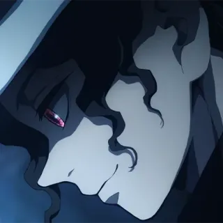 🍙 Muzan Kibutsuji Demon Slayer アニメ, 鬼, キャラクター, 悪, 鬼舞辻無惨 telegram sticker