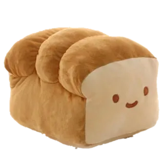 🍞 pane, peluche, cibo, carino, kawaii telegram sticker