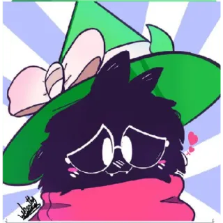 😘 Ralsei Deltarune ralsei, deltarune, mago, mono, videojuego telegram sticker