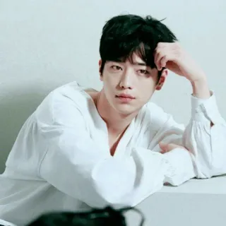 🖇 Mann, Schauspieler, Porträt, Person, weißes Hemd, Koreaner whatsapp sticker