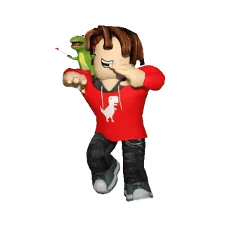 🎈 Roblox roblox, ทีเร็กซ์, ไดโนเสาร์, อวาตาร์, สีเขียว, กิ้งก่า whatsapp sticker