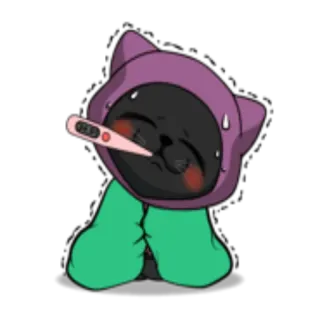 Ниндзя Нянкко @StikerDi telegram stickers