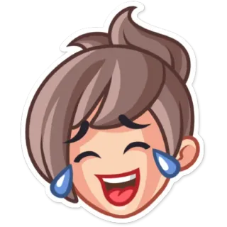 😂 Emoji, Lachen, Weinen, Gesicht, Cartoon telegram sticker