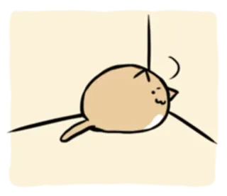 😧 chat, autocollant, dessin animé, animal, mignon whatsapp sticker