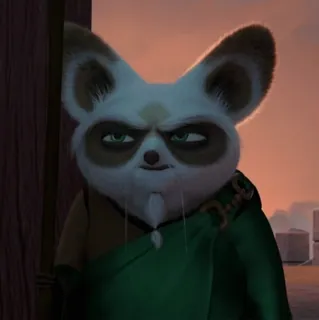 🥋 Master Shifu Kung Fu Panda 大师, 师父, 功夫熊猫, 动画, 角色, 动物, 虚构 whatsapp sticker