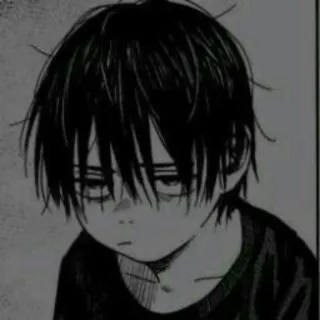 😮‍💨 Anime, Triste, Niño, Manga, Chico whatsapp sticker