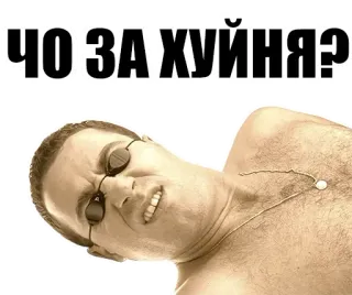 🤬 ЧО ЗА ХУЙНЯ? whatsapp sticker