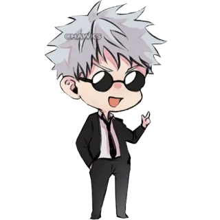 😎 Anime, Manga, Charakter, Chibi, Cartoon telegram sticker