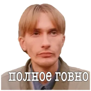 💩 ПОЛНОЕ ГОВНО รัสเซีย, ดูถูก, สติกเกอร์ telegram sticker