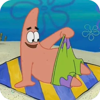 🫥 Patrick Star SpongeBob SquarePants telegram sticker