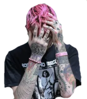 Lil Peep :by @freak_0808 telegram stickers