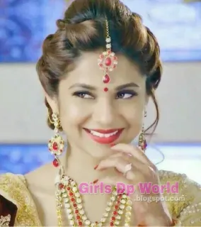 😜 Girls Dp World blogspot.com Frau, Porträt, Schmuck, indisch, traditionell, Make-up, Braut telegram sticker