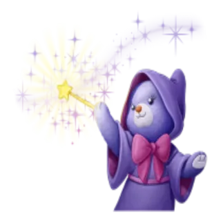 🪄 orso, magia, bacchetta, fantasy, cartone animato, mago, carino telegram sticker