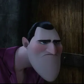 😐 Dracula Hotel Transylvania แวมไพร์, โรงแรม, สัตว์ประหลาด, การ์ตูน, แดร็ก telegram sticker